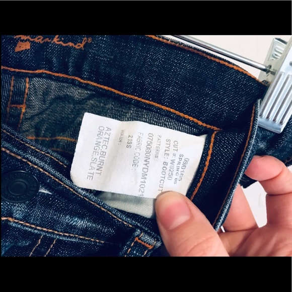 7 For All Mankind Dark Wash Bootcut Jeans - Picture 5 of 7